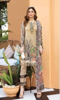 Exclusive Embroidered Lawn Embroidered Chiffon Dupatta Plain Trouser