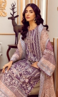 Embroidered Chiffon Front   0.8 MTR Embroidered Chiffon Back   0.8 MTR Embroidered Chiffon Sleeves   0.66 MTR Embroidered Net Dupatta   2.5 Yard Dyed Raw Silk Trouser   2.5 Yard Embroidered Border 1 For Front  0.8 MTR Embroidered Border 2 For Front  0.8 MTR Embroidered Border 3 For Front   0.8 MTR Embroidered Border For Back   0.8 MTR Embroidered Border 1 For Sleeves   1 MTR Embroidered Border 2 For Sleeves   1 MTR 