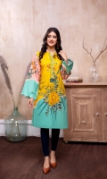 Printed Cambric Stitched Kurti