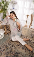 Embroidered Paper Silk Stitch Kurti 1PC