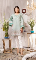 Embroidered Paper Silk Stitch Kurti 1PC