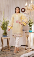 Embroidered Paper Silk Stitch Kurti 1PC