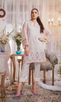 Embroidered Paper Silk Stitch Kurti 1PC