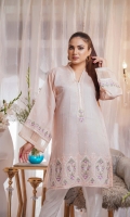 Embroidered Paper Silk Stitch Kurti 1PC