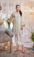 Embroidered Paper Silk Stitch Kurti 1PC