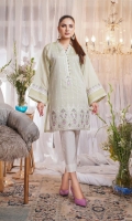 Embroidered Paper Silk Stitch Kurti 1PC