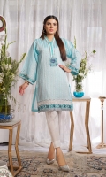 Embroidered Paper Silk Stitch Kurti 1PC