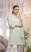 Embroidered Paper Silk Stitch Kurti 1PC