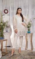 Embroidered Paper Silk Stitch Kurti 1PC