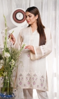 Embroidered Paper Silk Stitch Kurti 1PC