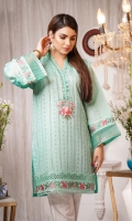 Embroidered Paper Silk Stitch Kurti 1PC