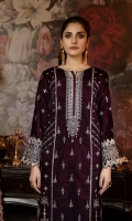 Embroidered Velvet Shirt  Raw Silk Trouser