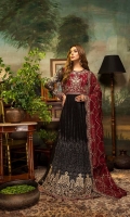 Schiffli Embroidered Chiffon Front 1.25 MTR Embroidered Chiffon Back 1.25 MTR Embroidered Chiffon Sleeves 0.66 MTR Embroidered Chiffon Dupatta 2.5 Yard Dyed Raw Silk Trouser 2.5 Yard Dyed Chiffon Panel For Blouse 1 Yard Embroidered Border 1 For Front 1.25 MTR Embroidered Border2 For Front 1.25 MTR Embroidered Border For Back 1.25 MTR Embroidered Border For Sleeves 1 MTR Embroidered Motifs For Sleeves 2 PC Embroidered Front Body Panel 1 PC Embroidered Back Body Panel 1 PC