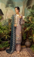 Schiffli Embroidered Chiffon Front 0.8 MTR Embroidered Chiffon Back 0.8 MTR Embroidered Chiffon Sleeves 0.66 MTR Embroidered Chiffon Dupatta 2.5 Yard Dyed Raw Silk Trouser 2.5 Yard Embroidered Patch And Motifs For Front 3 PC Embroidered Border For Front 0.8 MTR Embroidered Border For Back 0.8 MTR Embroidered Border And Patti For Sleeves 1 MTR Embroidered Patti For Neck 1.2 MTR