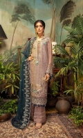 Schiffli Embroidered Chiffon Front 0.8 MTR Embroidered Chiffon Back 0.8 MTR Embroidered Chiffon Sleeves 0.66 MTR Embroidered Chiffon Dupatta 2.5 Yard Dyed Raw Silk Trouser 2.5 Yard Embroidered Patch And Motifs For Front 3 PC Embroidered Border For Front 0.8 MTR Embroidered Border For Back 0.8 MTR Embroidered Border And Patti For Sleeves 1 MTR Embroidered Patti For Neck 1.2 MTR