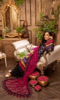 Embroidered Lawn Front 1.2 MTR Embroidered Lawn Back 1.2 MTR Embroidered Chiffon Sleeves 0.66 MTR Embroidered Cotton Trouser 2.5 Yard Embroidered Net Dupatta 2.5 Yard Embroidered Border1 For Front 0.8 MTR Embroidered Border2 For Front 0.8 MTR Embroidered Border3 For Front 0.8 MTR Embroidered Patti For Front 2.5 MTR Embroidered Patti For Back 2.5 MTR Embroidered Border1 For Sleeves 1 MTR Embroidered Border2 For Sleeves 1 MTR Embroidered Border3 For Sleeves 1 MTR Embroidered Patti For Sleeves 3 MTR