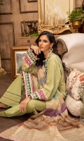 Embroidered Lawn Front 1.2 MTR Embroidered Lawn Back 1.2 MTR Embroidered Lawn Sleeves0.66 MTR Dyed Cotton Trouser 2.5 Yard Cotton Net Banarsi Shawl2.5 Yard Embroidered Border1 For Front 0.8 MTR Embroidered Border2 For Front 0.8 MTR Embroidered Patti For Front 2.35 MTR Embroidered Border For Back0.8 MTR Embroidered Patti For Back0.8 MTR Embroidered Border1 For Sleeves1 MTR Embroidered Border 2 For Sleeves1 MTR Embroidered Patti For Sleeves2.8 MTR Embroidered Neck Frame1 1 PC Embroidered Neck Frame2 1 PC Embroidered Neck Frame3 1 PC Embroidered Back Frame 1 PC