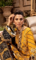 Embroidered Lawn Front 1.2 MTR Embroidered Lawn Back 1.2 MTR Embroidered Lawn Sleeves 0.66 MTR Dyed Cotton Trouser 2.5 Yard Digital Printed Silk Dupatta 2.5 Yard Embroidered Motifs For Front 5 PC Embroidered Patti For Front 1.6 MTR Embroidered Border Frame For Front 1 PC Embroidered Patti For Back 0.8 MTR Embroidered Patti For Sleeves 1 MTR Embroidered Border For Sleeves 1 MTR