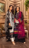 Embroidered Lawn Front 1.2 MTR Embroidered Lawn Back 1.2 MTR Embroidered Lawn Sleeves 0.66 MTR Embroidered Cotton Trouser 2.5 Yard Embroidered Organza Dupatta 2.5 Yard Embroidered Neckline1 PC Embroidered Border1 For Front 0.8 MTR Embroidered Lace Border For Front 0.8 MTR Embroidered Patti For Back 0.8 MTR Embroidered Border1 For Sleeves 1 MTR Embroidered Lace Border For Sleeves 1 MTR