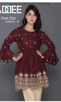 Embroidered Cotton Stitched Kurti