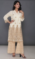 Embroidered Cotton Stitched Kurti