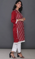 Embroidered Cotton Stitched Kurti