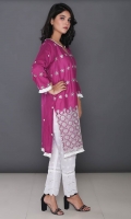 Embroidered Cotton Stitched Kurti