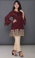 Embroidered Cotton Stitched Kurti