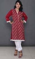 Embroidered Cotton Stitched Kurti