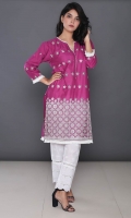 Embroidered Cotton Stitched Kurti