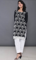 Embroidered Cotton Stitched Kurti