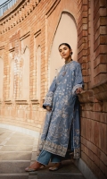 Embroidered Lawn Front Embroidered Lawn Back Embroidered Organza Front and Back Hem (Border) Embroidered Lawn Sleeves Embroidered Organza Sleeve Patch Cotton Pants Embroidered Tulle (Net) Dupatta