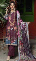 Embroidered Karandi Shirt Printed Wool Shawl Dyed Trouser