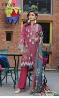 Embroidered Karandi Shirt Printed Wool Shawl Dyed Trouser