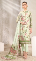 Printed Broshia Dupatta Printed Lawn Shirt 3 Meters Dyed Cambric Trouser