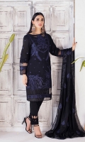 Shirt Front : Full Front Embroidered Cambric Shirt Back : Dyed Cambric Sleeves : Embroidered Cambric Dupatta : Embroiderd Lawn Trouser : Dyed Cambric  Embroidery Details: Full Embroidered Shirt's Front Embroidered Sleeves Embroiderd Dupatta