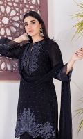 Shirt Front : Full Front Embroidered Cambric Shirt Back : Dyed Cambric Sleeves : Embroidered Cambric Dupatta : Embroidered Lawn Trouser : Dyed Cambric  Embroidery Details: Full Embroidered Shirt's Front Embroidered Sleeves Embroidered Dupatta