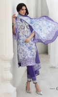 Shirt: Digital Printed Lawn Dupatta: Digital Printed Lawn Trouser: Dyed Cotton