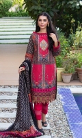 Shirt: Printed Cambric (3 meters) Dupatta: Lawn Doriya Jacquard Dupatta (2.5 meters) Trouser: Dyed Cambric (2.5 meters)