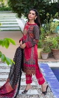 Shirt: Printed Cambric (3 meters) Dupatta: Lawn Doriya Jacquard Dupatta (2.5 meters) Trouser: Dyed Cambric (2.5 meters)