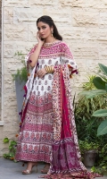 Shirt: Printed Cambric (3 meters) Dupatta: Lawn Doriya Jacquard Dupatta (2.5 meters) Trouser: Dyed Cambric (2.5 meters)