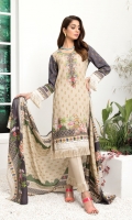 Shirt: Digital Printed Lawn Dupatta: Digital Printed Lawn Trouser: Dyed Cambric