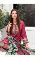 Shirt: Digital Printed Lawn Dupatta: Digital Printed Lawn Trouser: Dyed Cambric