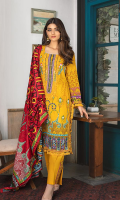 Shirt: Printed Lawn Shirt Dupatta: Printed Lawn Dupatta Trouser: Cambric Trouser