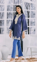 Fabric Details: Shirt Front: Embroidered Denim Shirt Back: Plain Denim Shirt Sleeves: Embroidered Denim  Embroidery Details: Shirt Front: Thread work Shirt Sleeves: Thread work