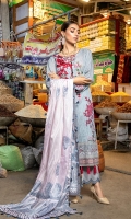 Details: Shirt: Digital Printed Lawn (3 meters) Dupatta: Digital Printed Lawn (2.5 meters) Trouser: Dyed Cotton (2.5 meters)  Embroidery Details: Embroidered Gala on Shirt