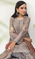 Embroidered Chiffon Shirt Front Embroidered Chiffon Back Embroidered Chiffon Sleeves Embroidered Chiffon Chiffon Dupatta Dyed Trouser
