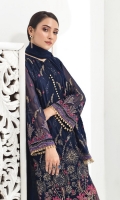 Embroidered Chiffon Shirt Front Embroidered Chiffon Back Embroidered Chiffon Sleeves Embroidered Chiffon Chiffon Dupatta Dyed Trouser