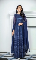 Embroidered Chiffon Front Embroidered Chiffon Back Embroidered Front and Back Body Embroidered Chiffon Sleeves Embroidered Front, Back & Sleeves Patch Embroidered Neckline Patch Embroidered Chiffon Pallu Dupatta Grip Trouser
