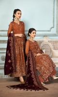 Embroidered Chiffon Front  Embroidered Chiffon Back Embroidered Chiffon Front + Back Body Embroidered Chiffon Front + Back Patch  Embroidered Chiffon Sleeves Embroidered Micro Velvet 9000 Shawl Dyed Raw Silk Trouser